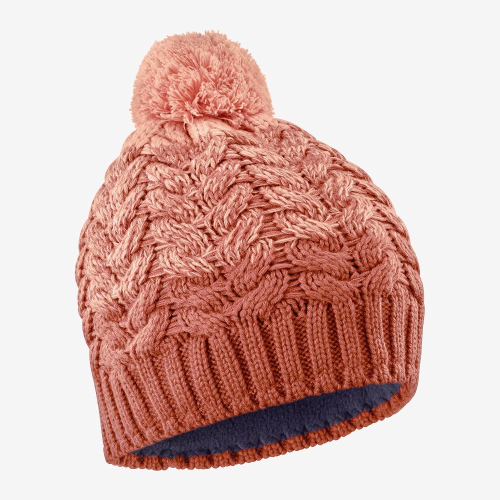 Bonnets Salomon Homme Orange - Salomon POLY - France (7413-POJVT)